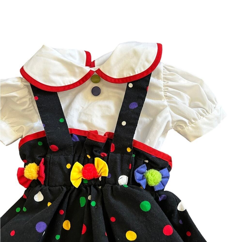 Vintage 80s/90s polka dot outfit 12 months - Picture 5 of 11